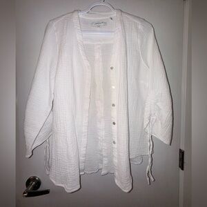 Foxcroft White Button Down Shirt